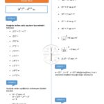 8.Sınıf Üslü İfadelerle İşlemler Çalışma Kağıdı